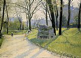 Gustave Caillebotte Paintings - The Parc Monceau by Gustave Caillebotte